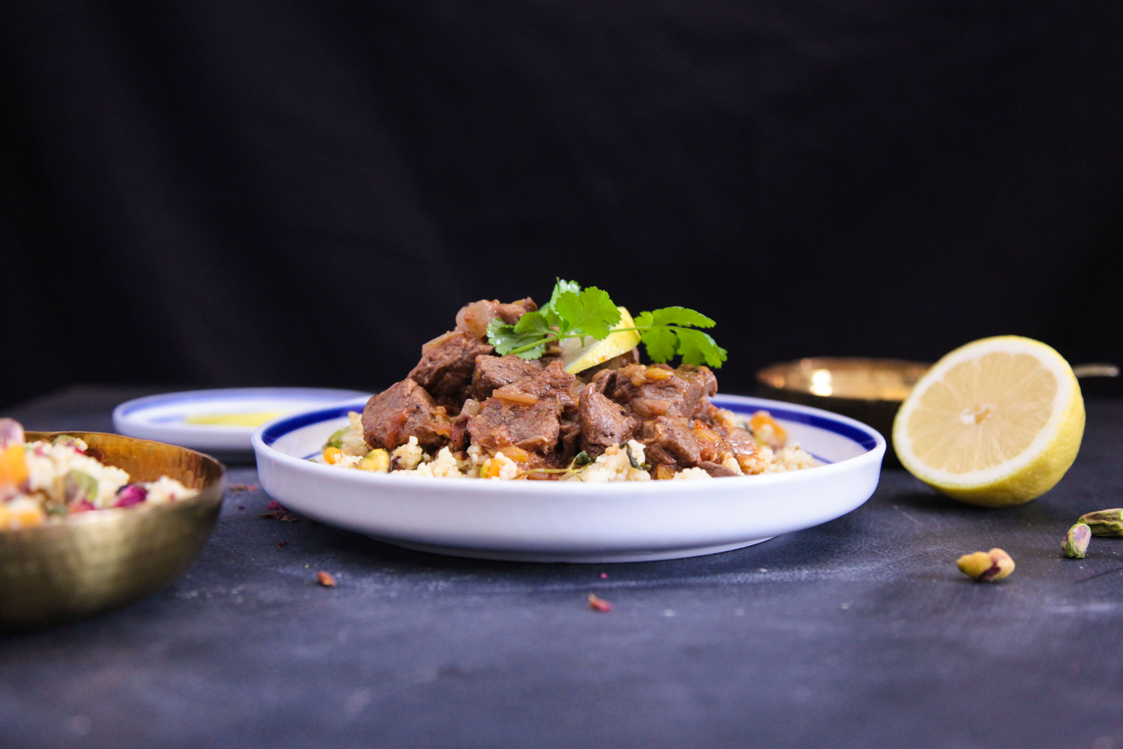 Ras el Hanout Beef Stew with Dried Apricots