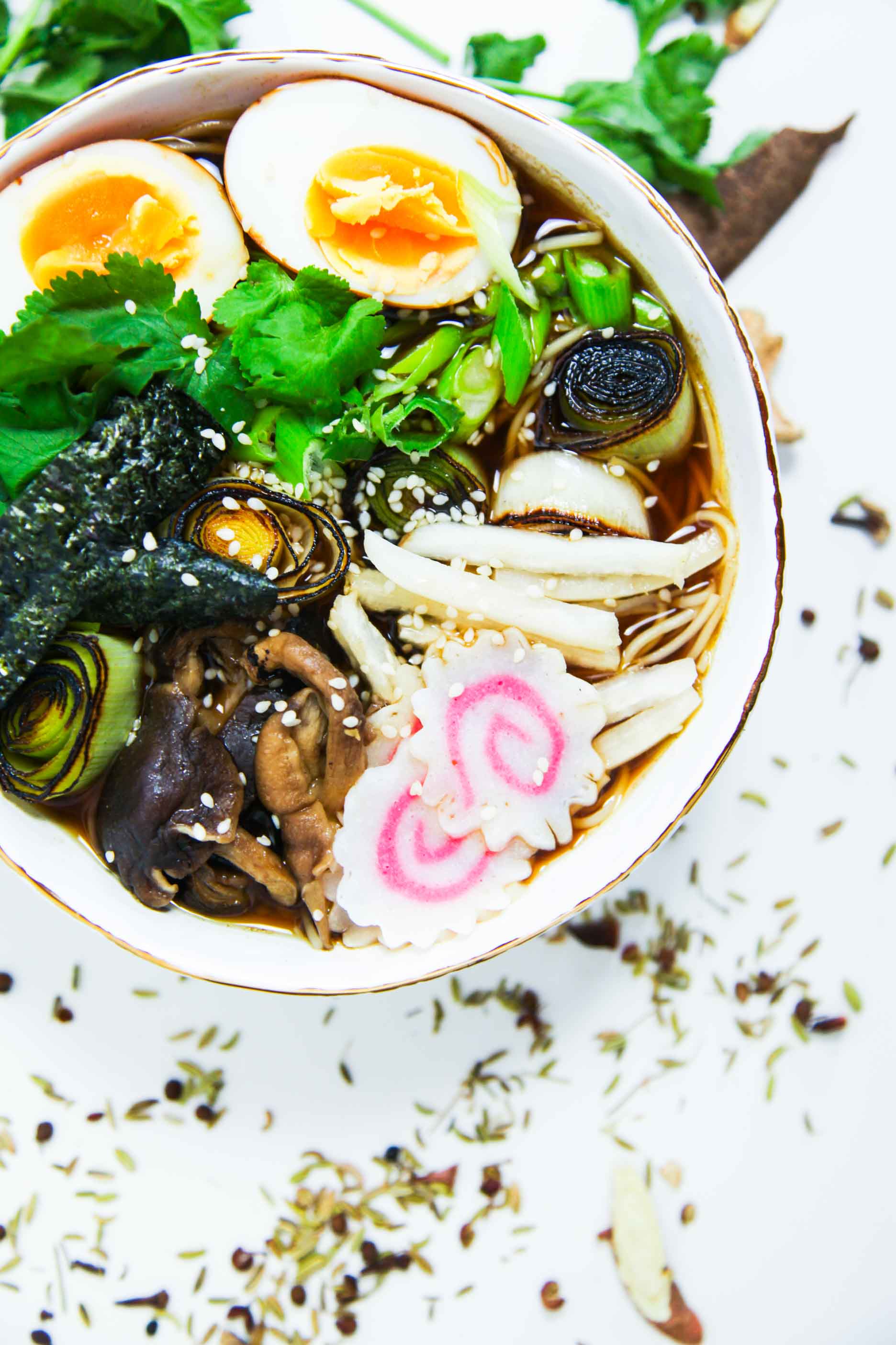 Aromatic Miso Ramen Soup for the Vegetarian in You | Berries and Spice