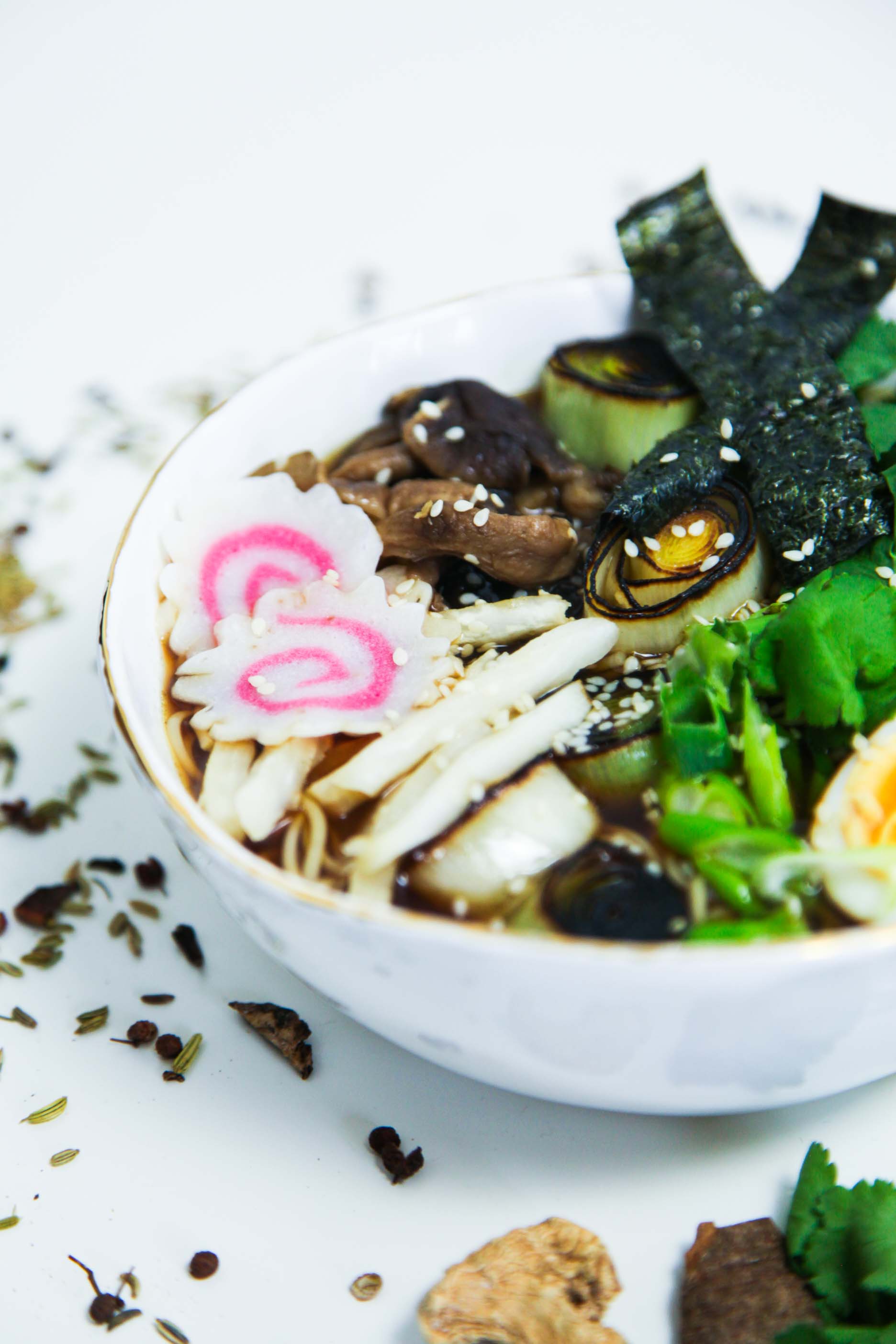 Aromatic Miso Ramen Soup for the Vegetarian in You | Berries and Spice
