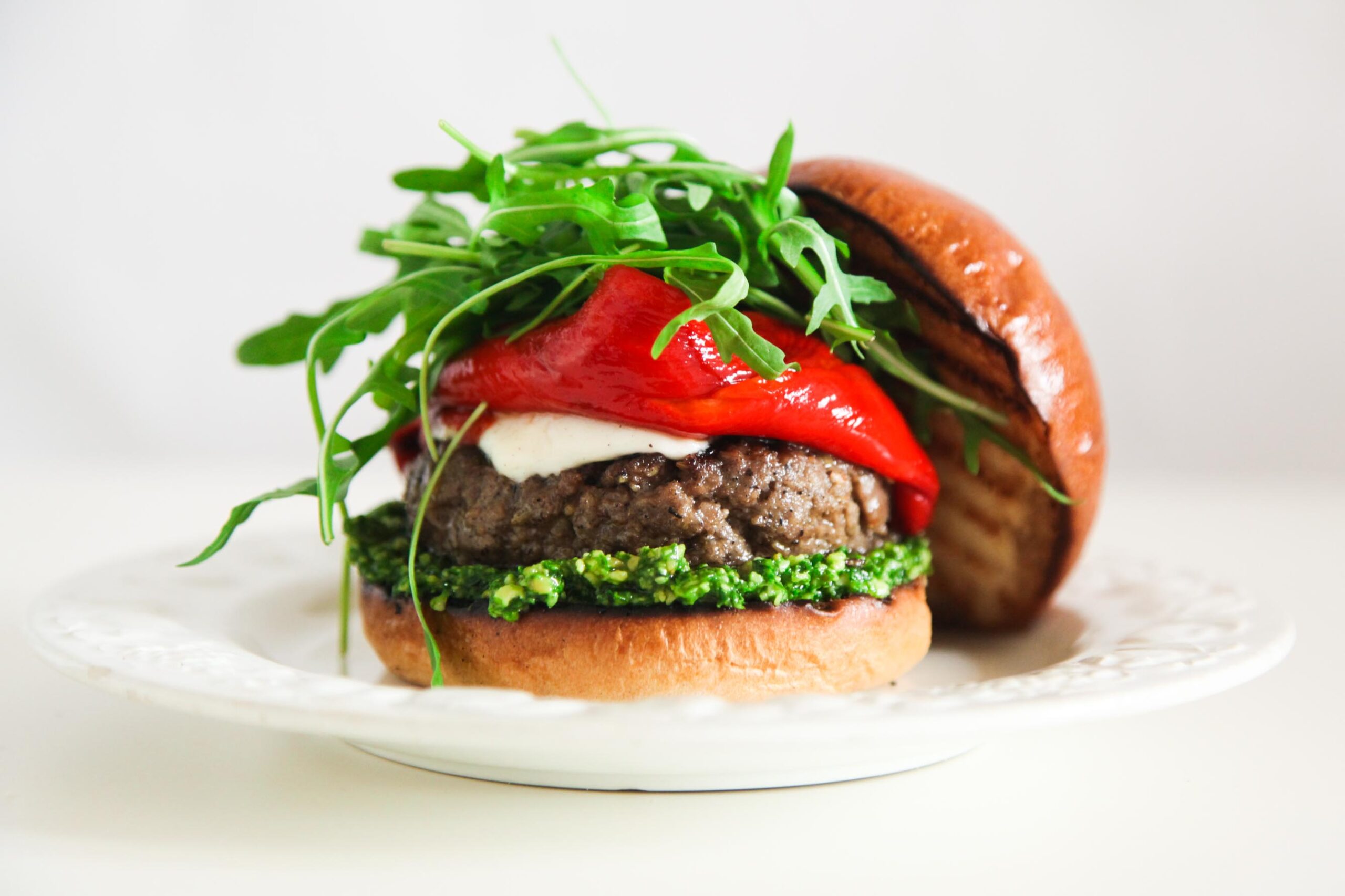 Super Simple and Incredibly Yummy Italian Burger - Berries &amp; Spice
